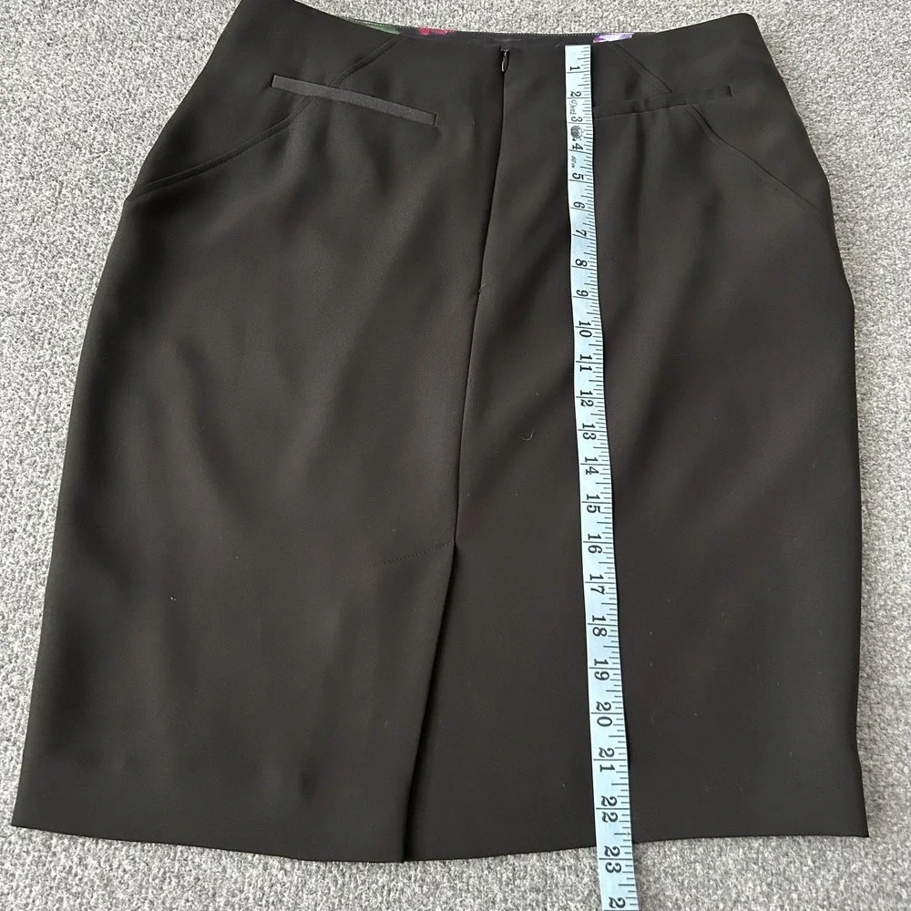 Ted Baker London Black Tailored Pencil Skirt Women's‎ 4 Workwear Office Cocktail
